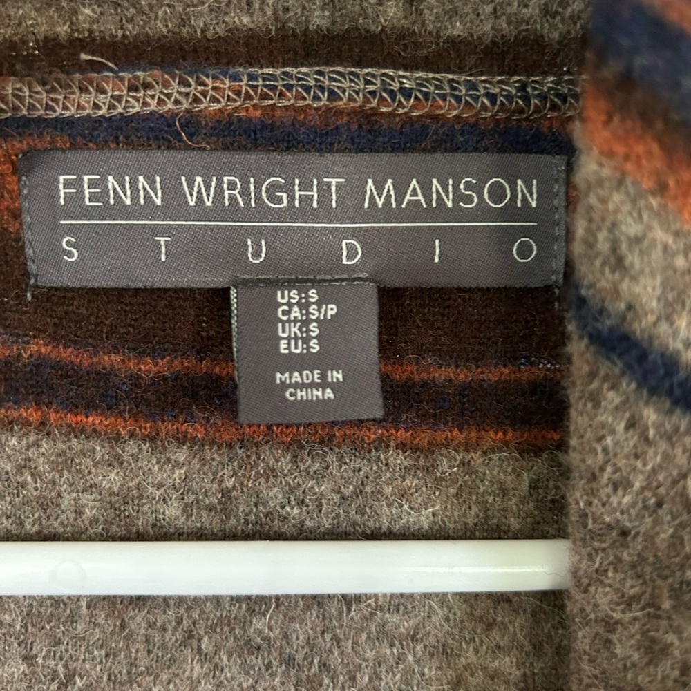Fenn Wright Manson Jacket. Wool Blend Blanket Sty… - image 4